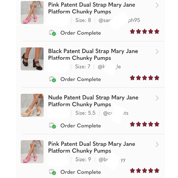 Black Patent Dual Strap Mary Jane Platform Chunky Pumps - Picture 9 of 11